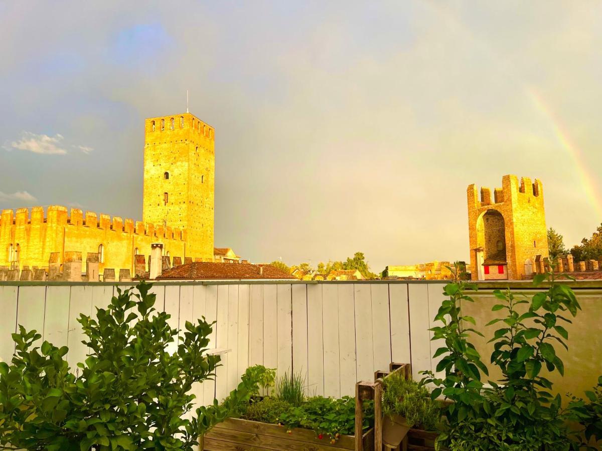 Ca' Del Sole - Attico Panoramico In Centro Storico Apartman Montagnana Kültér fotó